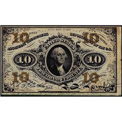 March 3, 1863 Ten Cents Third Issue Fractional Currency Note