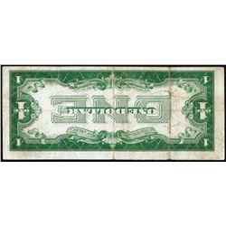 1928A $1 Funnyback Silver Certificate Inverted Back ERROR Note