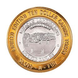 .999 Silver Slots A Fun Casino Las Vegas, NV $10 Limited Edition Casino Gaming Token