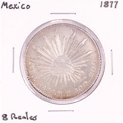 1877 Mexico 8 Reales Silver Coin