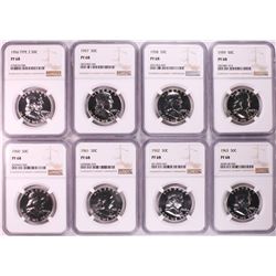 1956-1963 Proof Franklin Half Dollar Coins NGC PF68