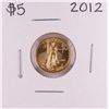 Image 1 : 2012 $5 American Gold Eagle Coin