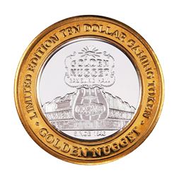 .999 Silver Golden Nugget Las Vegas $10 Casino Limited Edition Gaming Token