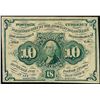 Image 1 : July 17, 1862 Ten Cents First Issue Fractional Currency Note
