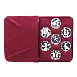 Rarities Mint Disney Around the World Rare (7)pc Set 1oz .999 Pure Silver w/Box & COA