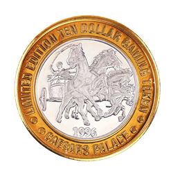 .999 Silver Caesars Palace Las Vegas, Nevada $10 Casino Limited Edition Gaming Token
