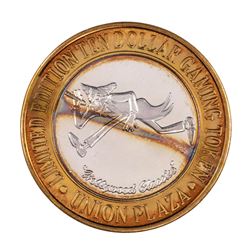 .999 Silver Union Plaza Las Vegas, Nevada $10 Casino Limited Edition Gaming Token