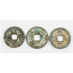 1068-1077 Northern Song Xining Yuanbao 3 Assorted