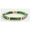 Image 1 : Gold and Jade Bracelet