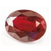 Image 2 : 13.60ct Oval Cut Blood Red Natural Ruby GGL