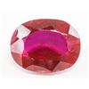 Image 1 : 5.75ct Oval Cut Red Natural Ruby GGL