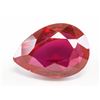 Image 1 : 11.15ct Pear Cut Pinkish Red Natural Ruby GGL