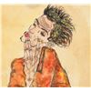 Image 3 : Egon Schiele Austrian Watercolor and Ink on Paper