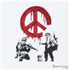 Image 1 : Banksy British Pop Spray Paint on Paper
