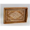 Image 3 : Wooden Tray with Inlaid Floral Pattern