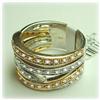 Image 3 : 14K GOLD GENUINE DIAMOND RING 1 CTW MULTI-BAND 