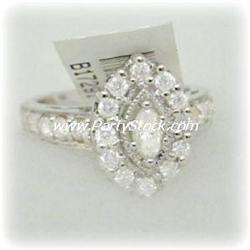 NEW DIAMOND ENGAGEMENT RING 14K GOLD FREE SIZING