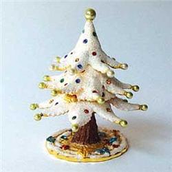 WHITE CHRISTMAS 24K GOLD SWAROVSKI COLLECTORS BOX