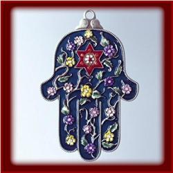 24KGOLD SWAROVSKI CRYSTAL BEJEWELED CHAMSA HAMESH