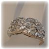 Image 1 : 10K WHITE GOLD GENUINE DIAMOND RING SIZE 7 EXOTIC