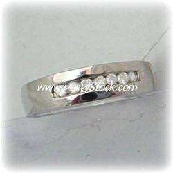 14K WHITE GOLD RING SET .33 CTW GENUINE DIAMOND