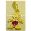 Image 2 : SOLID 14KGOLD BIRTHSTONE CHILD PENDANT YOUR CHOICE