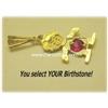 Image 3 : SOLID 14KGOLD BIRTHSTONE CHILD PENDANT YOUR CHOICE