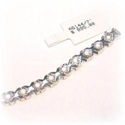 GENUINE DIAMOND TENNIS BRACELET SOLID 14K GOLD!!