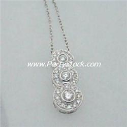 14K GENUINE DIAMOND (H-I/I1-I2) Pendant NECKLACE