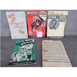 5 Vintage Music Books
