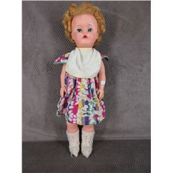Vintage Talking Doll,  Eyes Close, Talking, 22 in tall