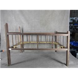 Wooden Doll Crib needs a little TLC Aprox 25 x 17