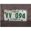 Image 1 : Single Alberta 1959 License Plate
