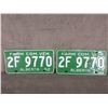 Image 1 : Set of Alberta 1962 License Plates
