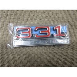 Set of 2 Plastic 331 Stroker Stick-on Emblems