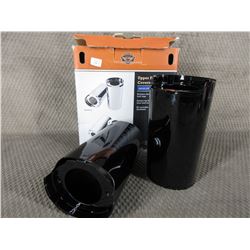 Harley 2 Upper Fork Slider Covers in Black # 45600022