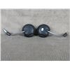 Image 2 : 2 Black Plastic Motorcycle Mirrors