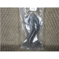 Set of 2 Plastic Cobra Stick-on Emblems