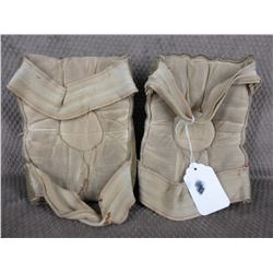 Vintage Suede Leather Hockey Elbow Pads