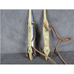 Wood Strap-On Ice Skates with Metal Blades