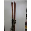 Image 1 : Vintage wood Cross Country Skis with Boots