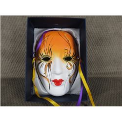 Painted Ceramic Face Mask - Wall Décor