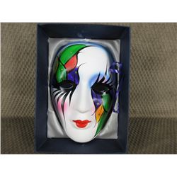 Painted Ceramic Face Mask - Wall Décor