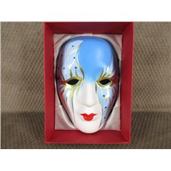 Painted Ceramic Face Mask - Wall Décor