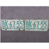 Image 1 : Set of 2 1967 Centennial Alberta License Plates