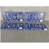 Image 1 : 2 - Consecutive Sets of 2 1973 Alberta License Plates