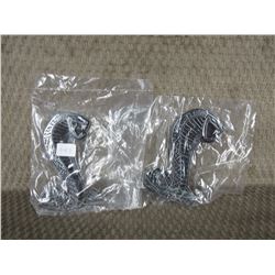 Set of 2 Plastic Cobra Stick-on Emblems