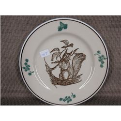 Mountain Trails Western Canadian Art - Squirrel Side Plate