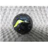 Image 2 : Vintage Large Black & Yellow Marble 1 3/8 inch