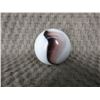 Image 1 : Vintage Large White &  Brown Marble 1 3/8 inch